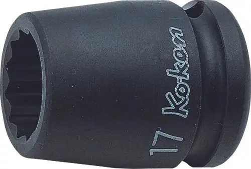 1/2" Sq. Dr. 12-Point Impact Socket in 25mm