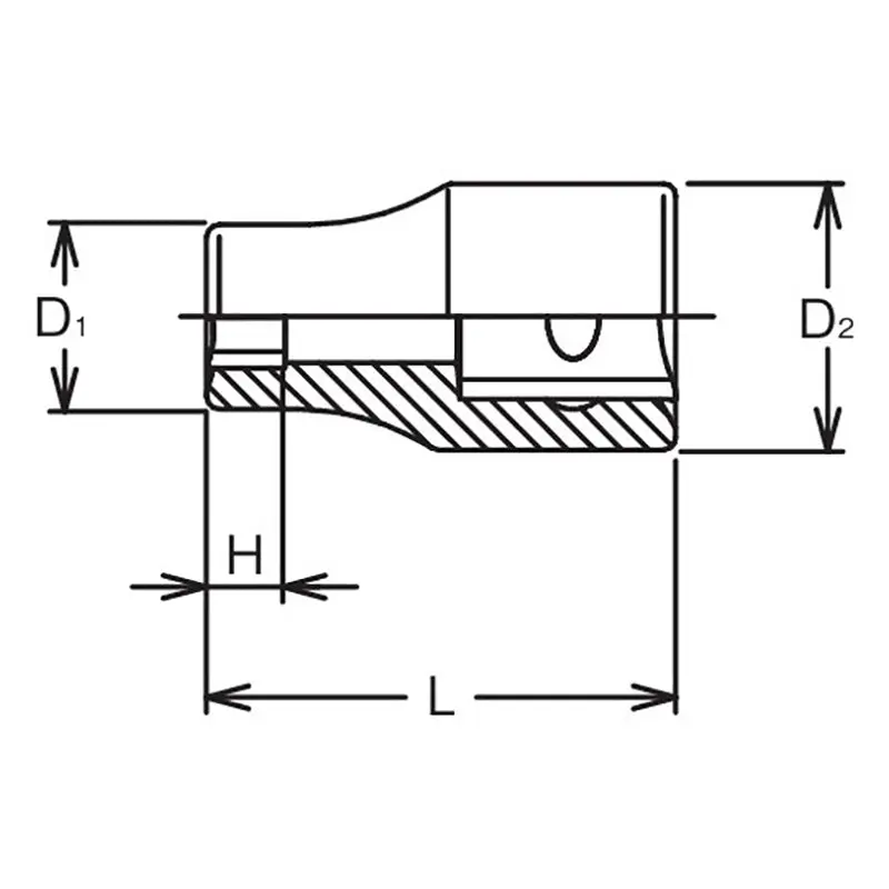 1/2 Sq. Dr. TORXplus® 14EPRL Low Profile Socket - Length 37mm - Image 2