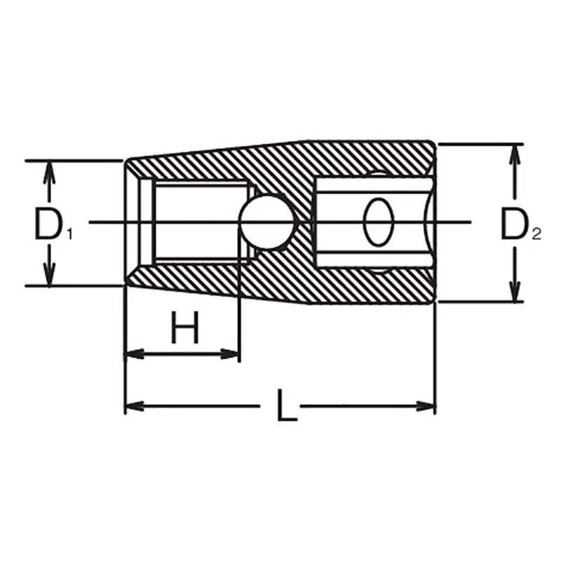 1/2 Sq. Dr. Stud Bolt Setter 3/8 X 16UNC Length 44mm - Image 2