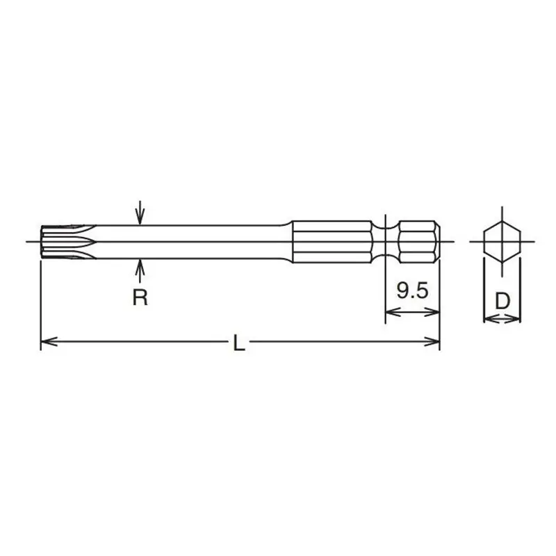 1/4 Hex Dr. TORXplus® 30IP Bit - Length 50mm - Image 2