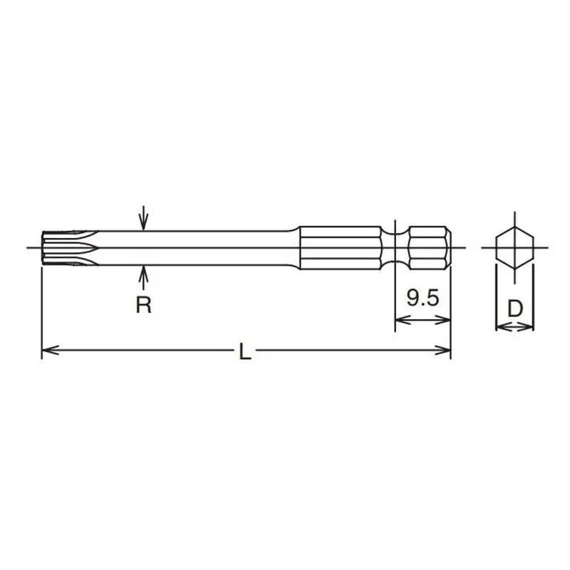 1/4 Hex Dr. TORXplus® 40IP Bit - Length 50mm - Image 2