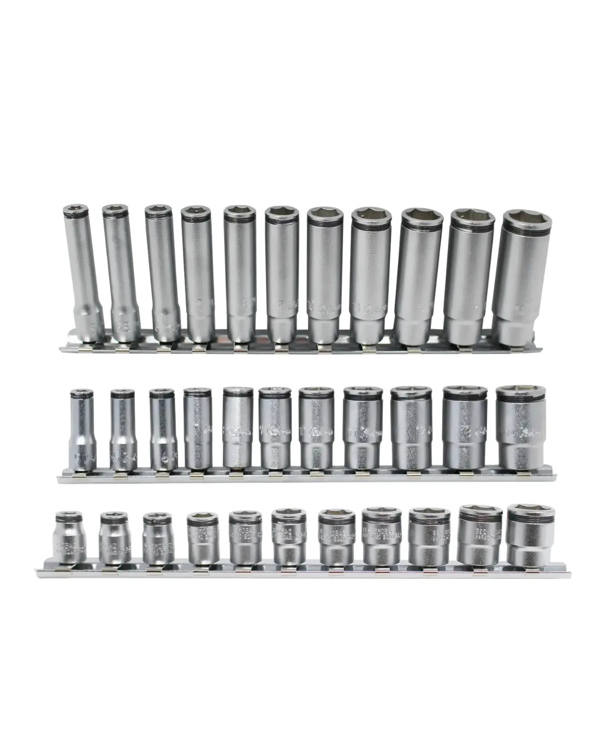1/4" Nut Grip Bundle with Short, Semi-Deep, and Deep 11 piece Socket Sets