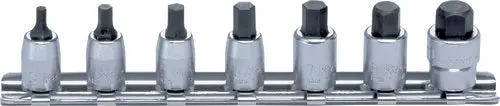 1/4 Sq. Dr. Socket set 3-10mm Hex Length 25mm 7 pieces
