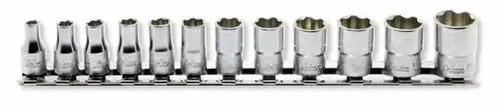 1/4 Sq. Dr. Socket set 4-14mm Surface 200mm 12 pieces