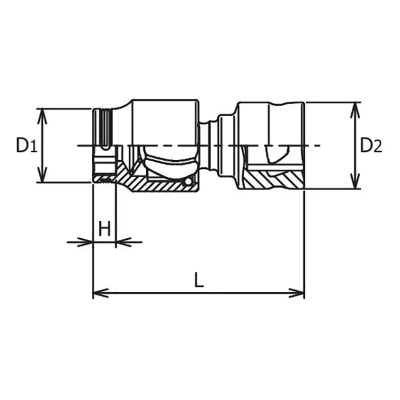 1/4 Sq. Dr. Z-series Universal NUT GRIP® Socket 13mm - Image 2