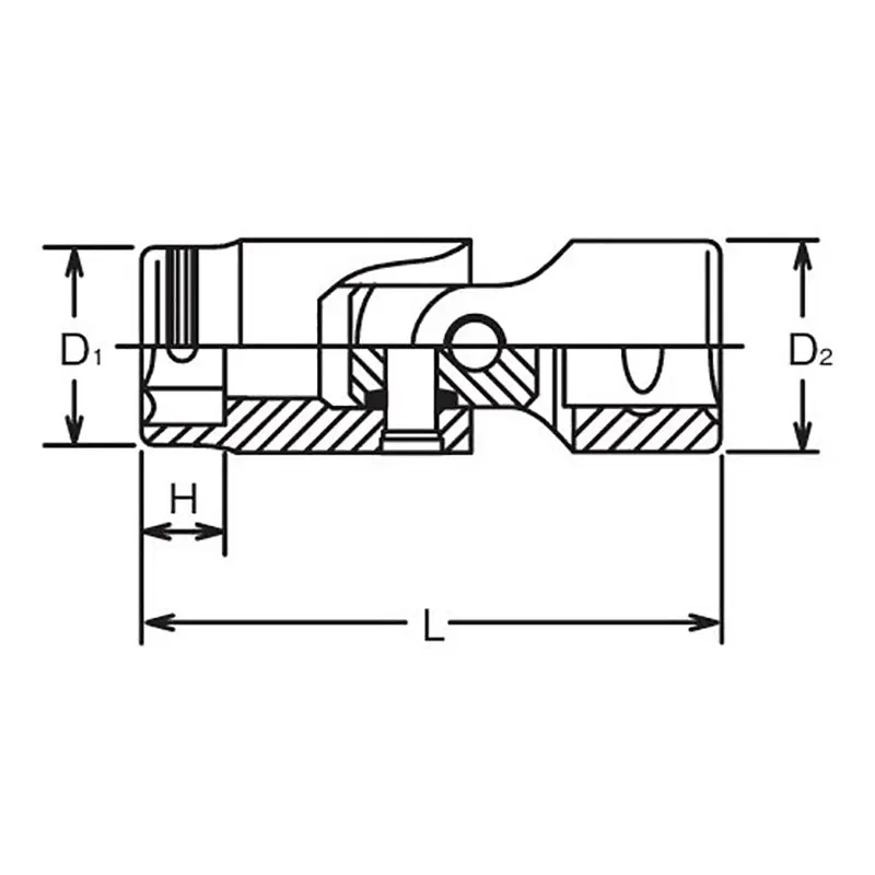 1/4 Sq. Dr. Universal NUT GRIP® Socket - 5.5mm - Image 2