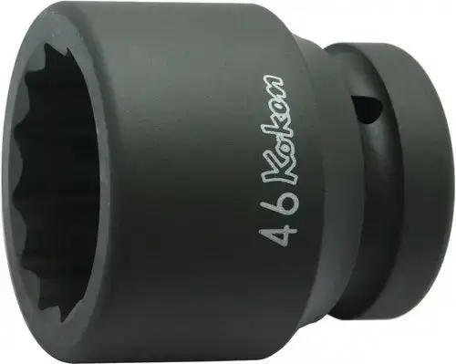 1" Sq. Dr. 12-Point Impact Socket in 22mm