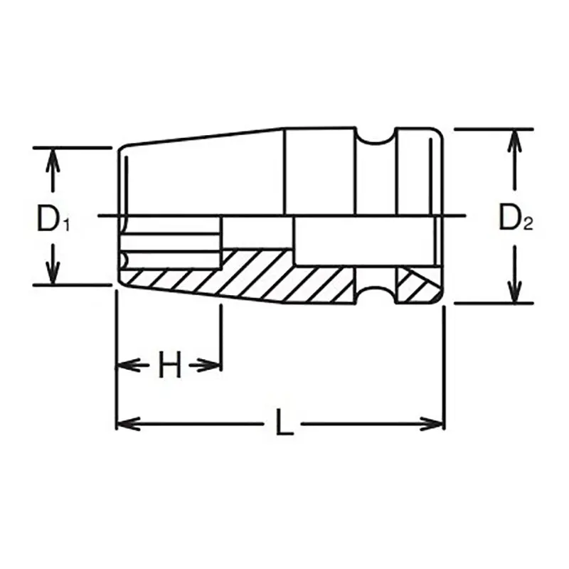 3/4 Sq. Dr. Socket 18mm Surface Drive Length 50mm - Image 2