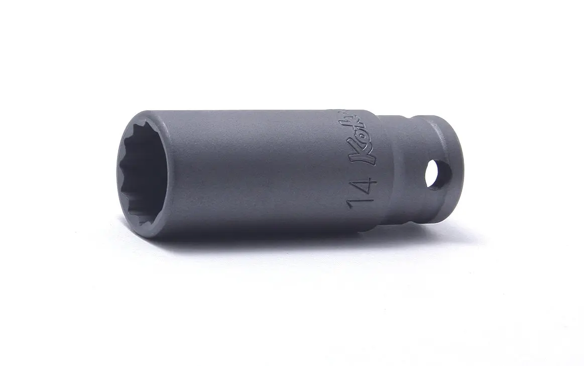 3/8 Sq. Dr. Socket 14mm 12 point Length 55mm