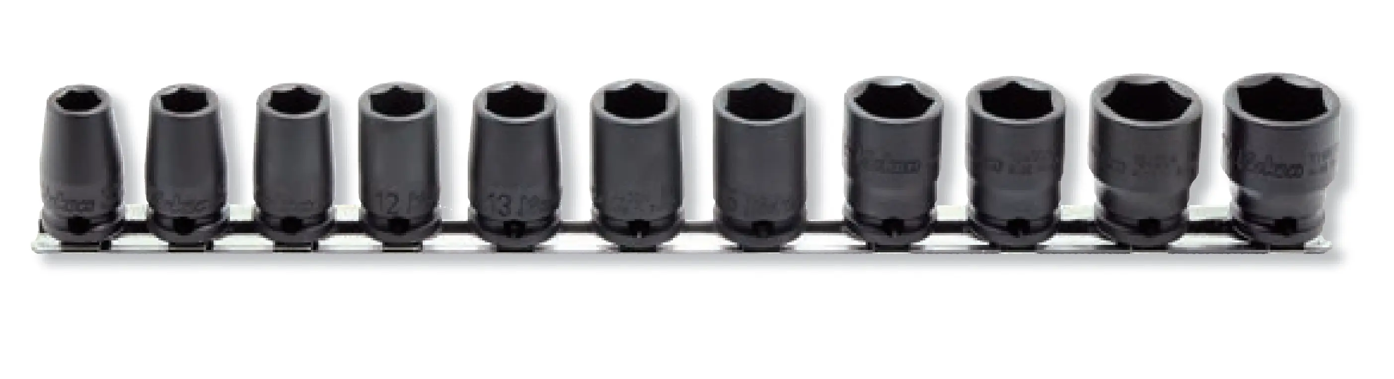 3/8 Sq. Dr. 11 Piece Metric Impact 6 point Socket Set 8-19mm