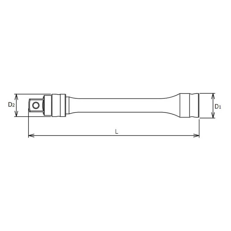 3/8 Sq. Dr. Locking Z-Series Extension Bar 3/8 Square Length 75mm - Image 2