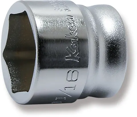 3/8" Sq. Drive Z-Series 6 Point SAE Socket - 11/16"
