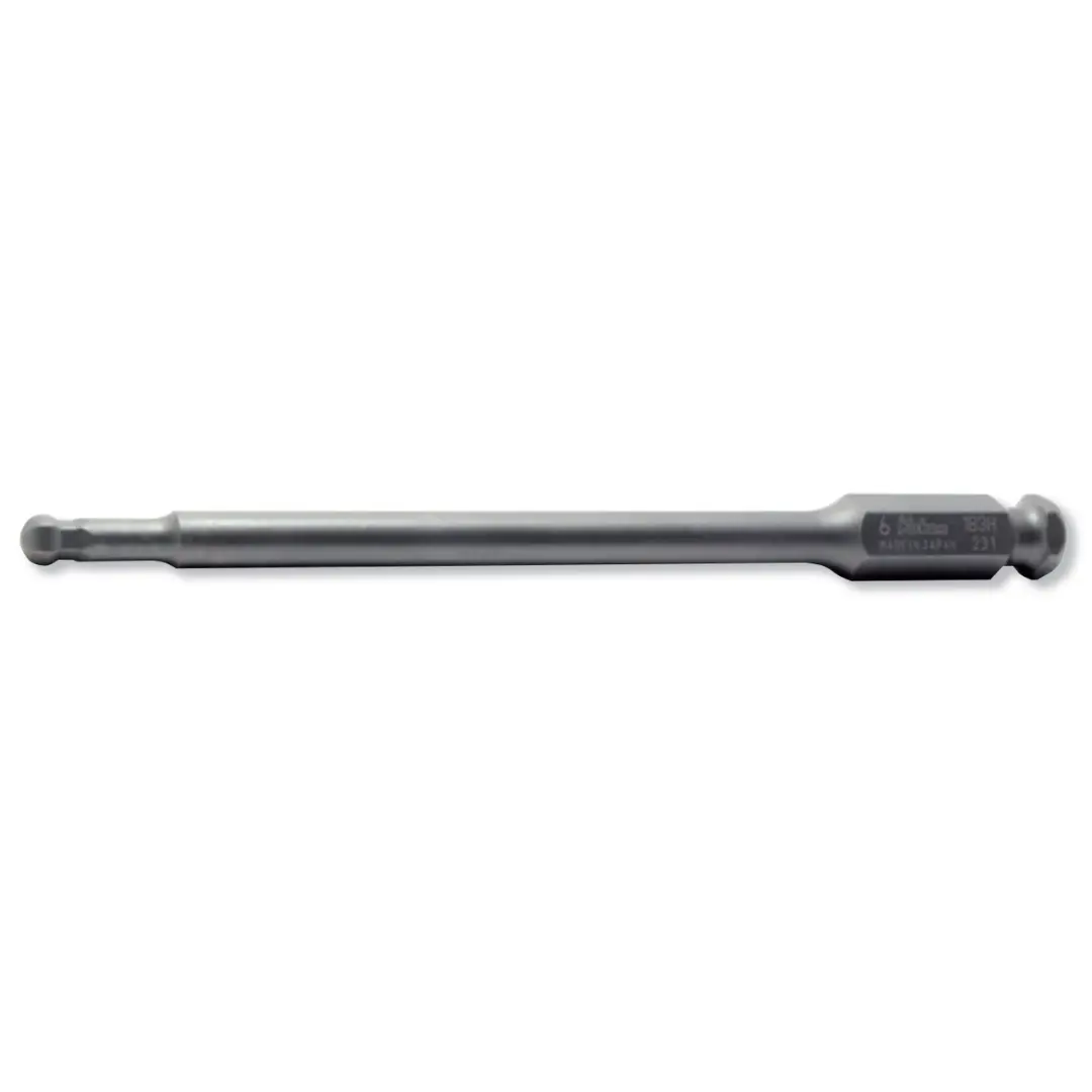 7/16" Hex Drive (E11.2) Ball Point Hex 8mm Bit, length 150mm