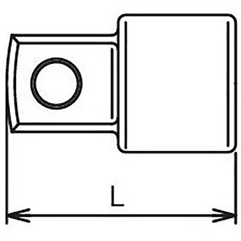 1/2 Sq. Dr. Adaptor 3/4 Square Length 42mm - Image 2