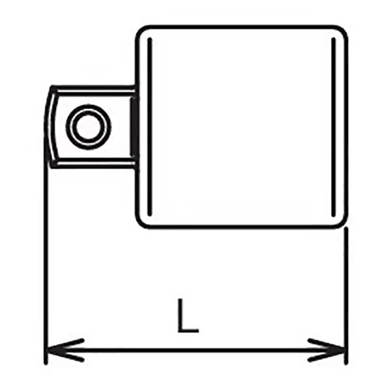 1/2 Sq. Dr. Adaptor  3/8 Square Length 250mm - Image 2
