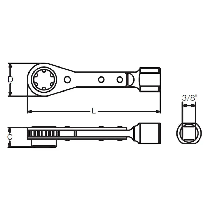 Belt Tension Pullley Wrench 10S Length 100mm - Image 2
