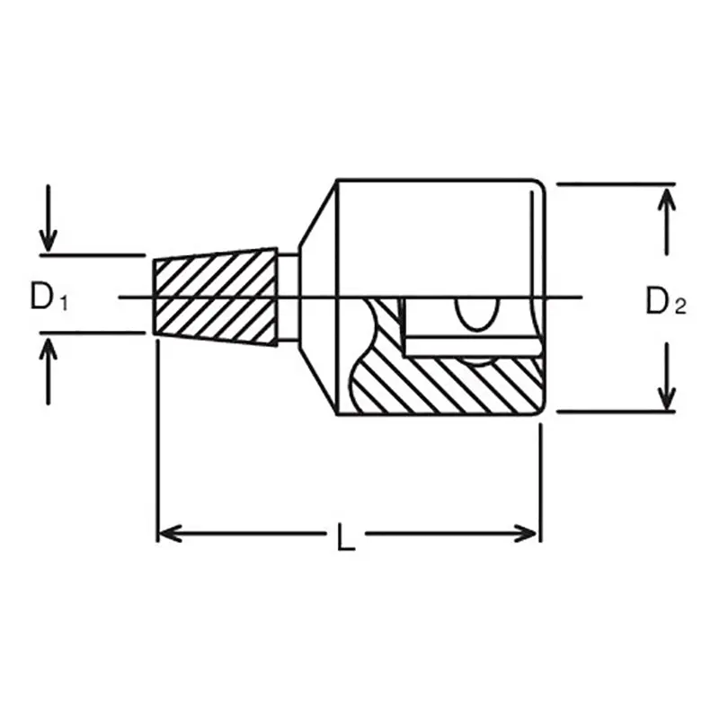 1/2 Sq. Dr. Bolt Twister 10mm Length 37mm - Image 2