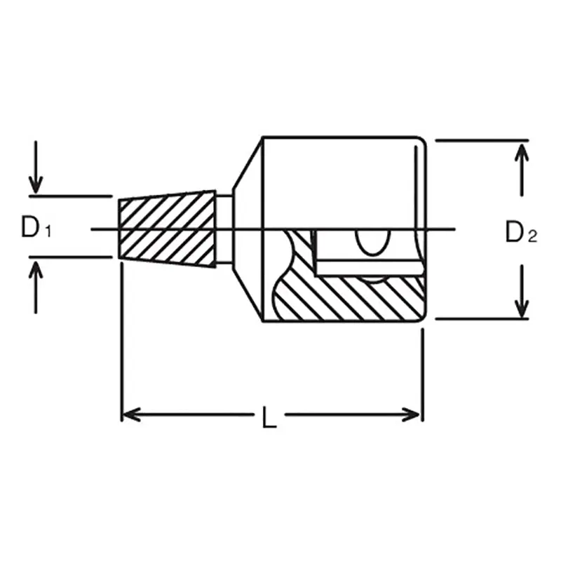 3/8 Sq. Dr. Bolt Twister 3mm Length 32mm - Image 2