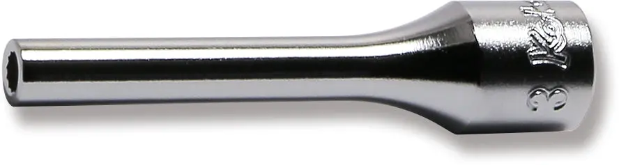 1/4 Sq. Dr. Socket 3mm 12 point Length 50mm
