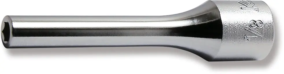 1/4 Sq. Dr. Socket 1/8 6 point Length 50mm