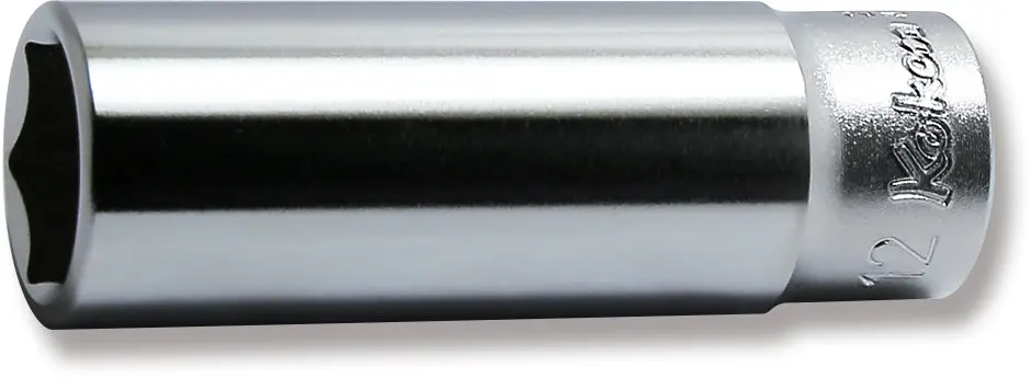 1/4 Sq. Dr. Socket 12mm 6 point Length 50mm