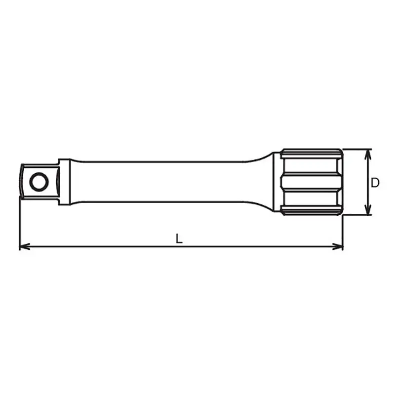 1/2 Sq. Dr. Extension Bar Length 1000mm - Image 2