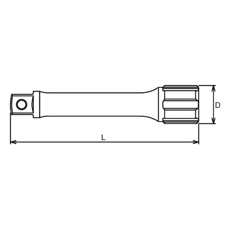 3/8 Sq. Dr. Extension Bar Length 1000mm - Image 2