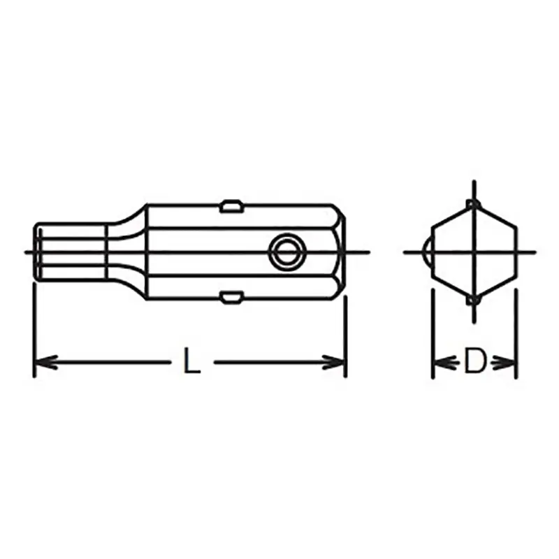 5/16 Hex Dr. Bit 5mm Hex Length 32mm - Image 2