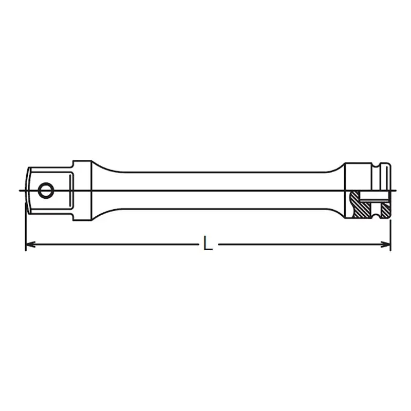 1/2 Sq. Dr. Adaptor 1 Square Length 58mm Ball type - Image 2