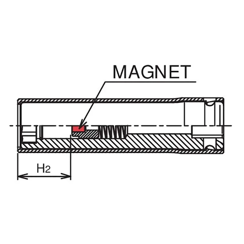 3/8 Sq. Dr. Socket with Plastic Protector 17mm 6 point Length 80mm Slide Magnet Turnable POM cover - Image 3