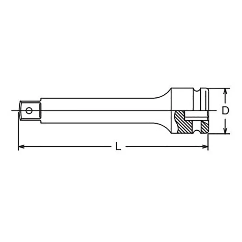 1.1/2 Sq. Dr. Extension Bar Length 250mm Hole type - Image 2