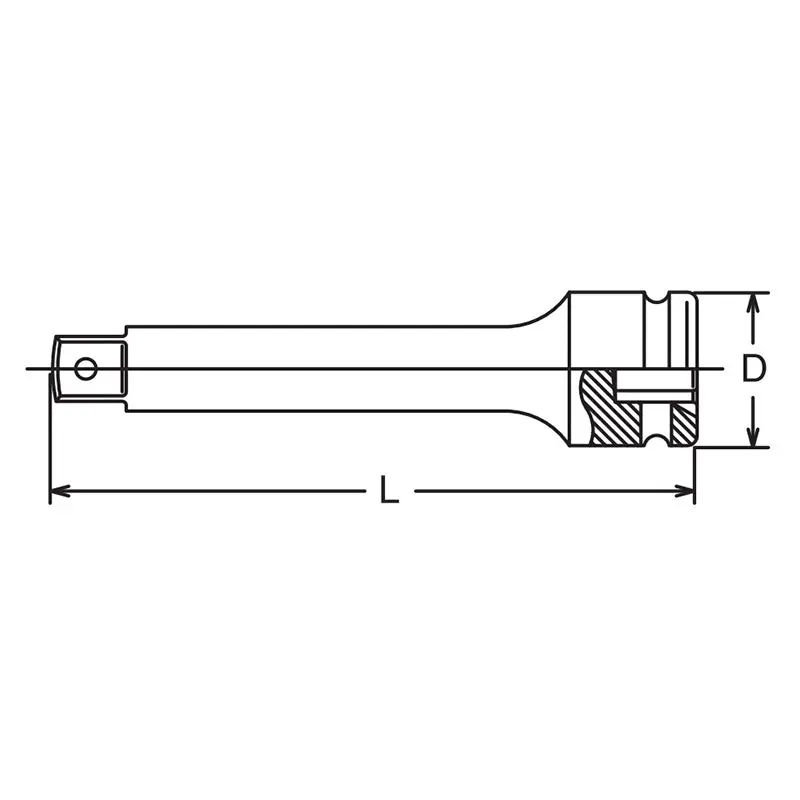 1 Sq. Dr. Extension Bar Hole Length 175mm Hole type - Image 2