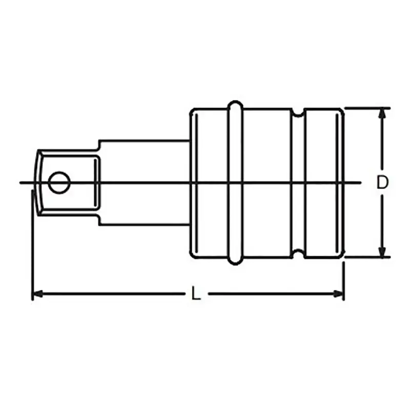 2.1/2 Sq. Dr. Extension Bar Length 500mm Hole type - Image 2