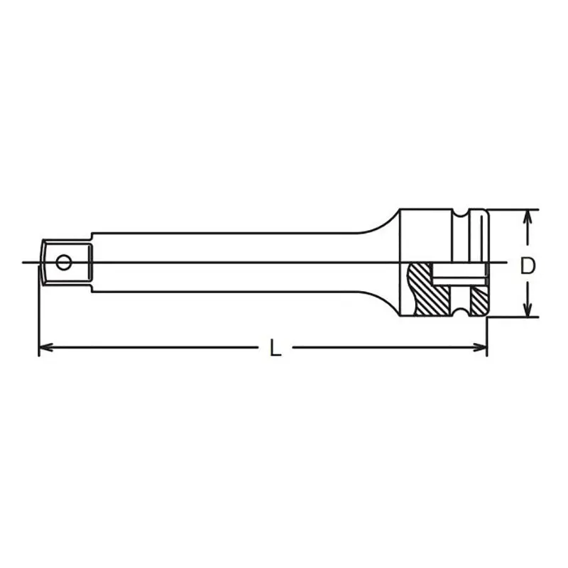 3/8 Sq. Dr. Extension Bar Length 200mm Hole type - Image 2