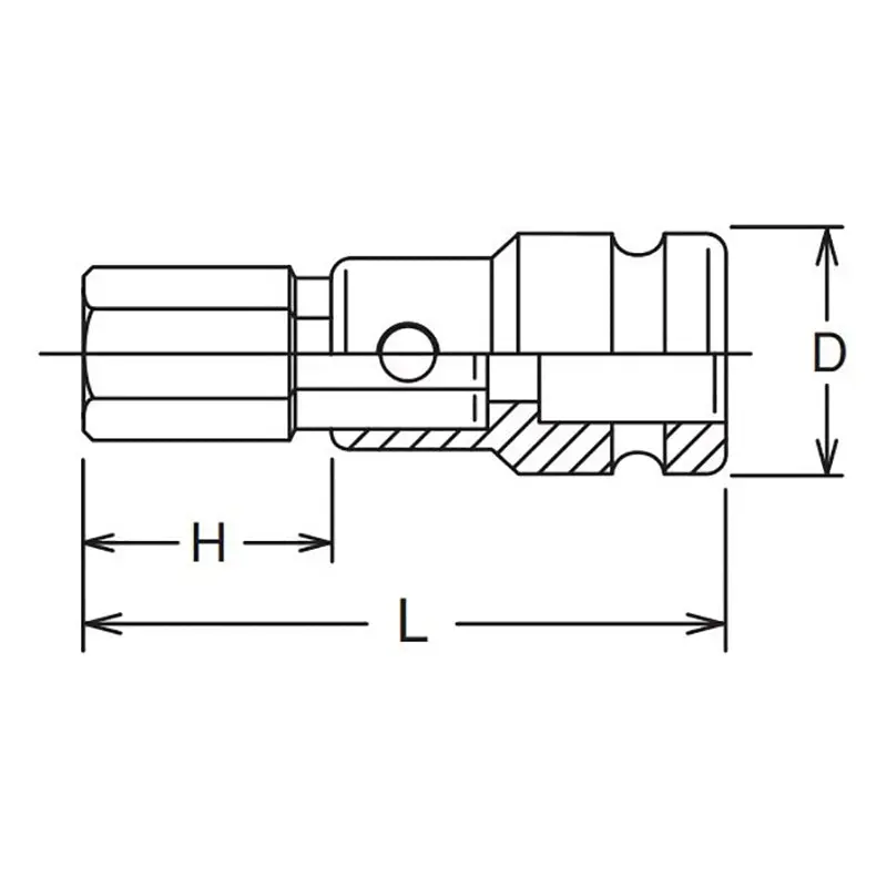 1 Sq. Dr. Bit Socket 32mm Hex Length 103mm - Image 2
