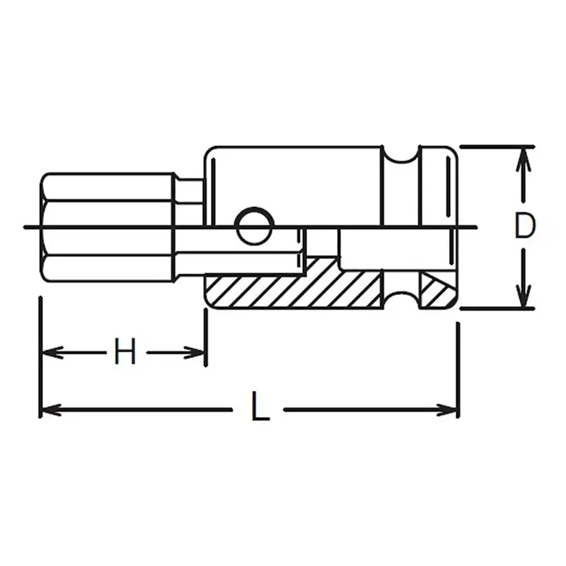 3/4 Sq. Dr. Bit Socket 19mm Hex Length 88mm - Image 2