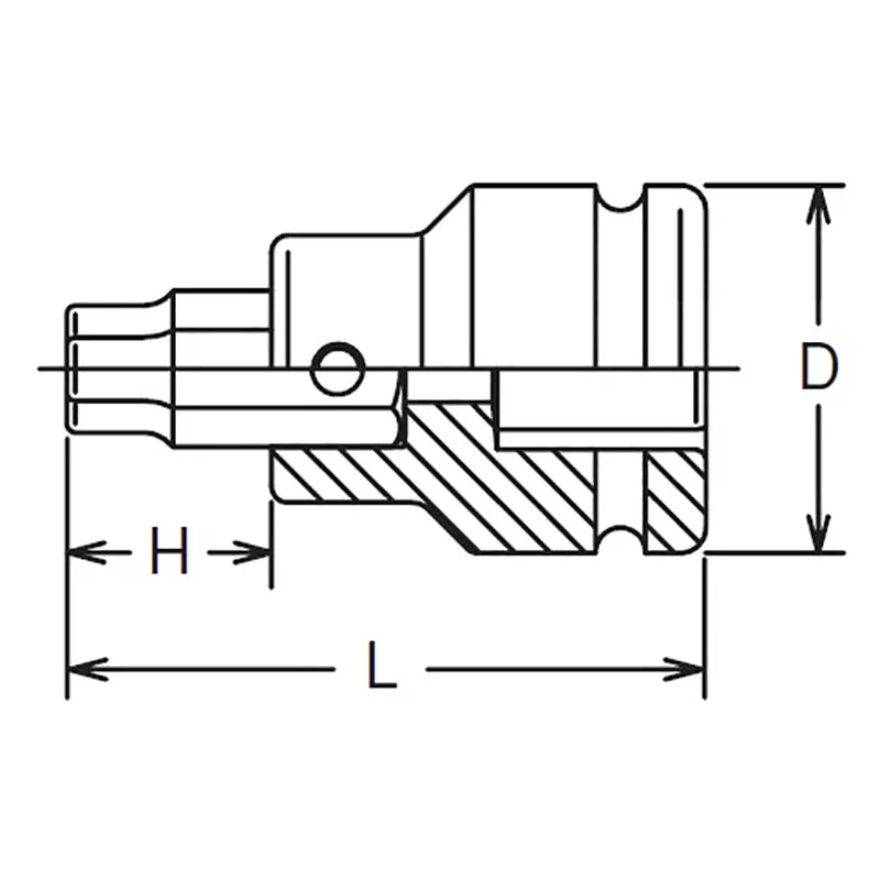 3/4 Sq. Dr. Bit Socket 9/16 Hex Length 76mm - Image 2