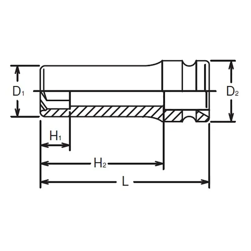 3/8 Sq. Dr. Socket 14mm Pathfinder Length 80mm - Image 2