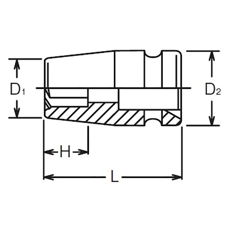 1/2 Sq. Dr. Socket 20mm Pathfinder Length 38mm - Image 2