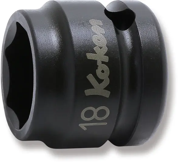 1/2 Sq. Dr. Thin Wall 6-Point Impact Metric Socket  18mm