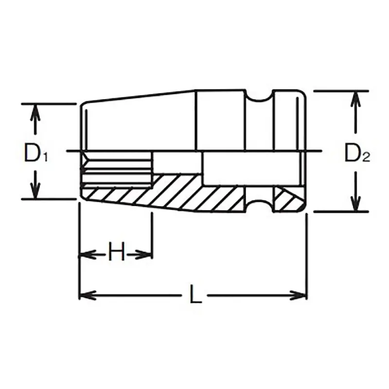 3/4 Sq. Dr. Socket 1.1/8 12 point Length 53mm - Image 2