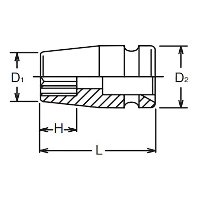 3/4 Sq. Dr. Socket 46mm 12 point Length 62mm - Image 2