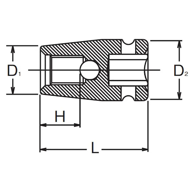 1/2 Sq. Dr. Stud Bolt Setter M12 X 1.25 Length 49mm - Image 2