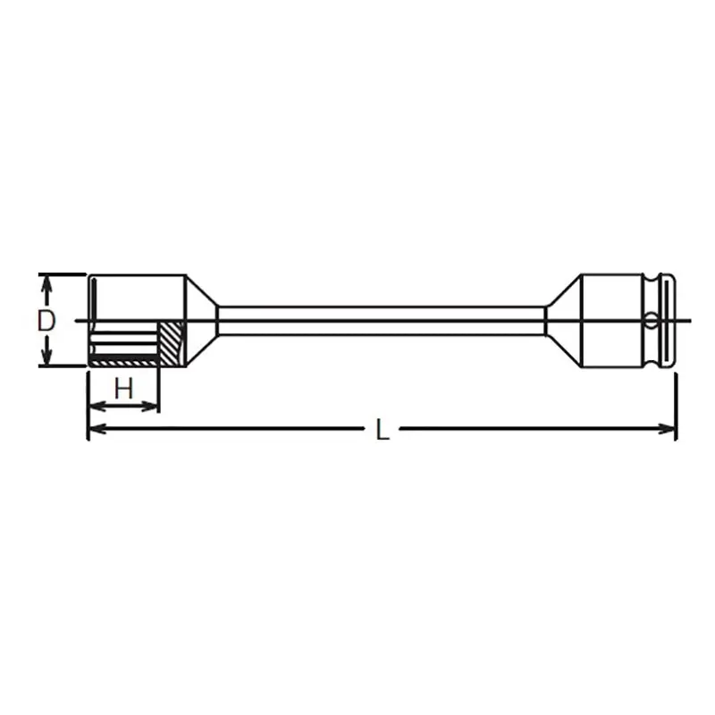 3/4 Sq. Dr. Torsion Bar 32mm x 600Nm Length 280mm - Image 2