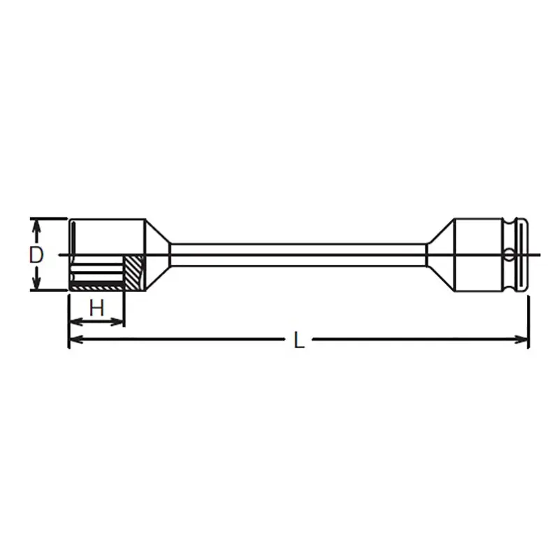 3/4 Sq. Dr. Torsion Bar 33mm x 600Nm Length 280mm - Image 2
