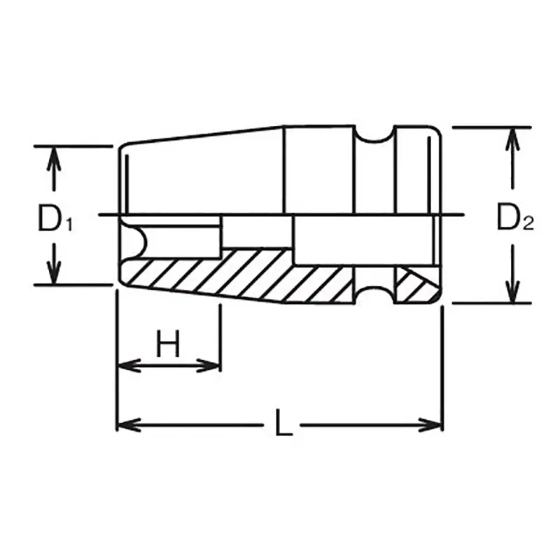 3/4 Sq. Dr. Impact TORX® E30 Socket - Length 60mm - Image 2