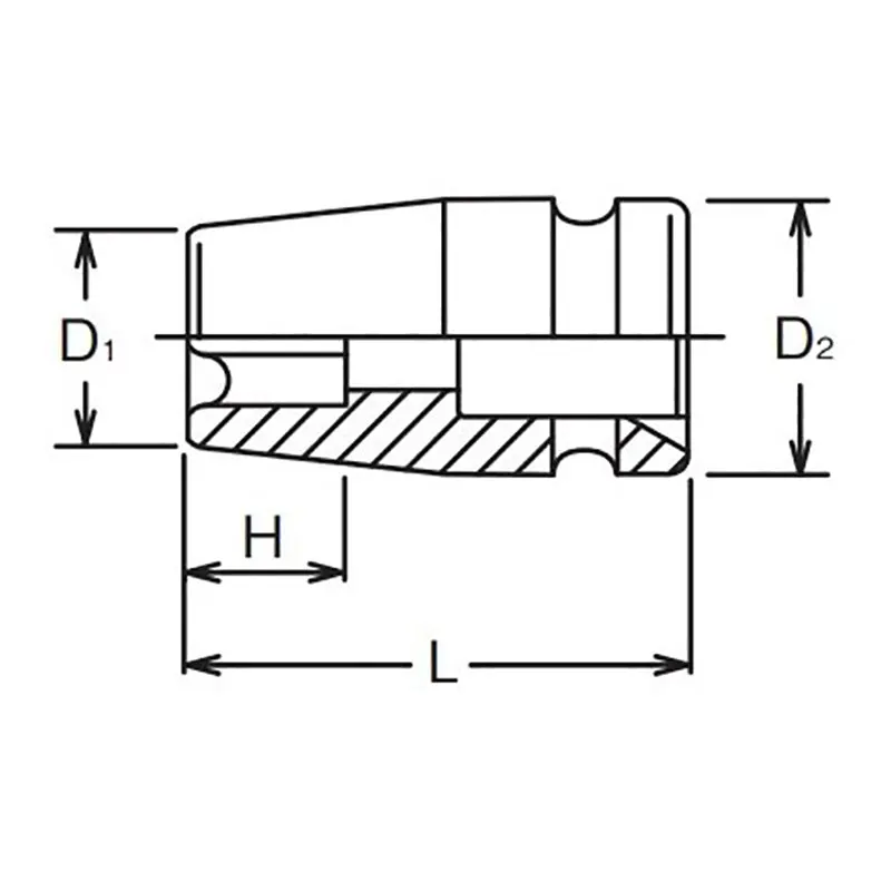 3/4 Sq. Dr. Impact TORX® E24 Socket - Length 50mm - Image 2