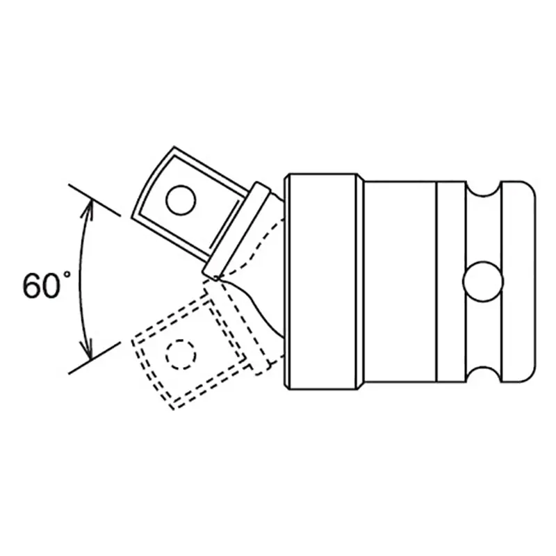 1/2 Sq. Dr. Universal Joint  1/2 Square Length 65mm Hole type - Image 4