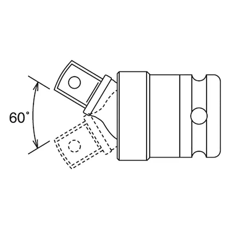 1/2 Sq. Dr. Universal Joint 1/2 Square Length 74mm Pin type - Image 4