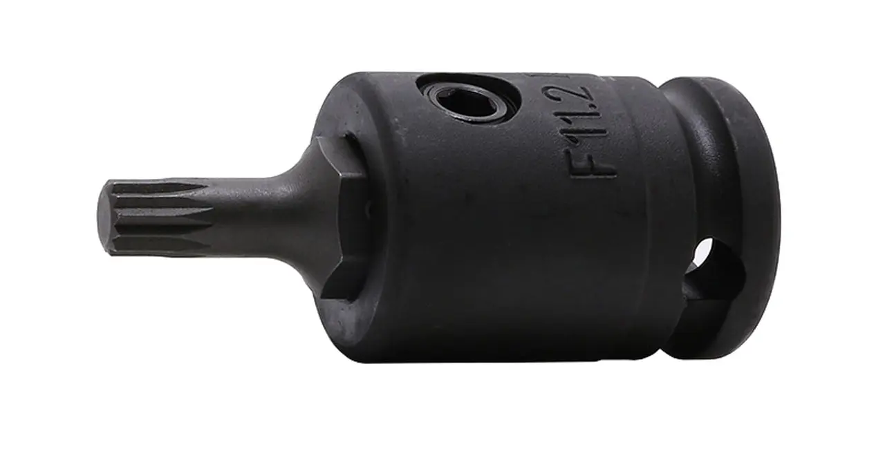 3/8 Sq. Dr. Bit Socket XZN M12 Triple Square Length 52mm